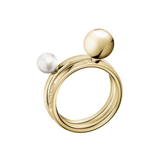 CALVIN KLEIN Bubbly Stainless Steel Ring KJ9RJR1403