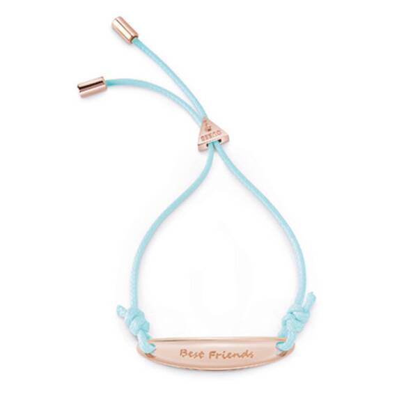 GUESS Best Friends Leather Rhodium Plated Bracelet UBB85050-L