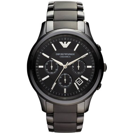 Armani Chronograph Black Ceramic Bracelet AR1452