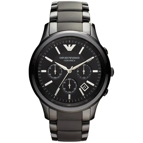 Armani Chronograph Black Ceramic Bracelet AR1452