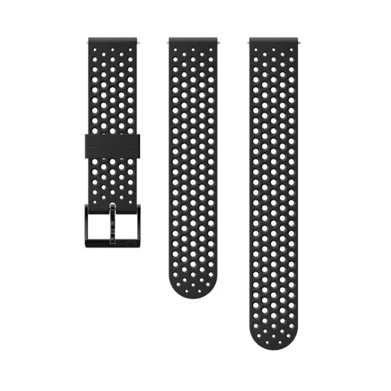SUUNTO 20mm Athletic 1 Black Black Silicon Strap SS050177000