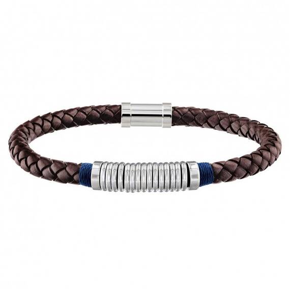 TOMMY HILFIGER Leather Stainless Steel Bracelet 2790154