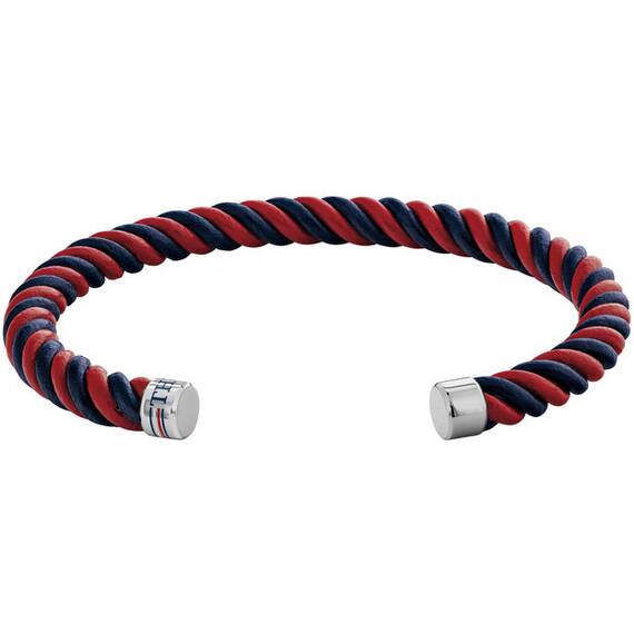 TOMMY HILFIGER Leather Stainless Steel Bracelet 2790195