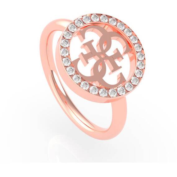 GUESS Steel Rose Gold Ring UBR79039