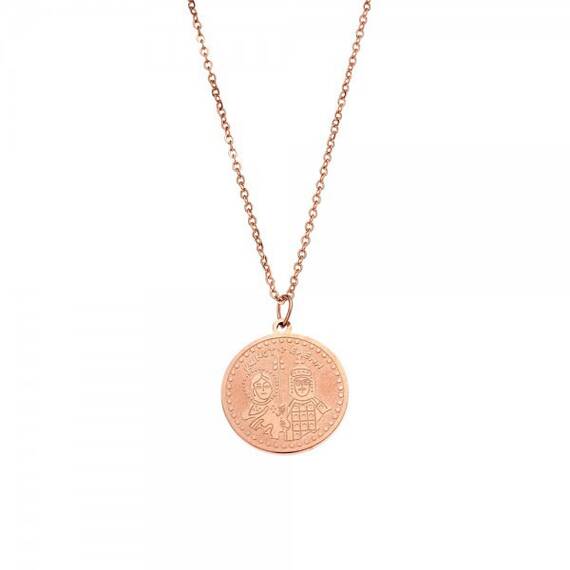 Κολιέ Γυναικείο SΕΝΖΑ Steel Rose Gold Plated