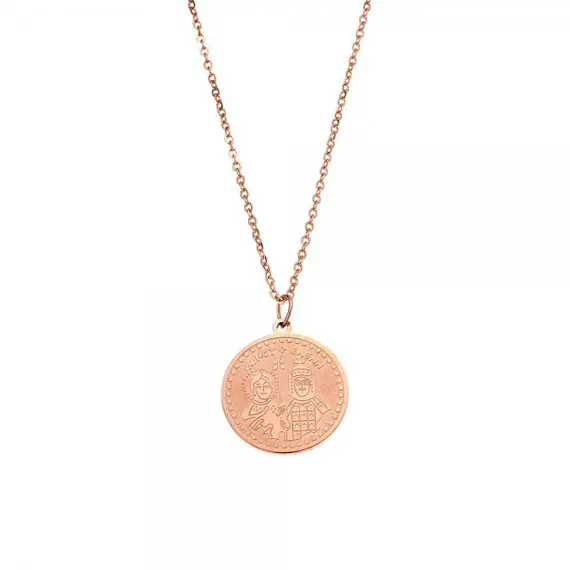 Κολιέ Γυναικείο SΕΝΖΑ Steel Rose Gold Plated