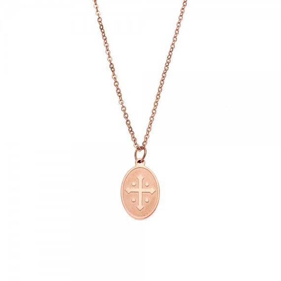 Κολιέ Γυναικείο SΕΝΖΑ Steel Rose Gold Plated