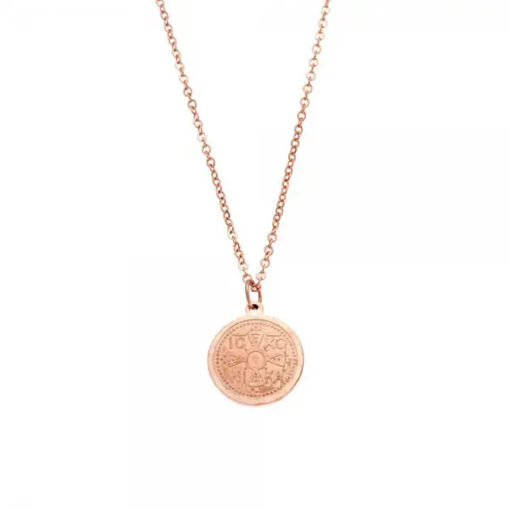 Κολιέ Γυναικείο SΕΝΖΑ Steel Rose Gold Plated