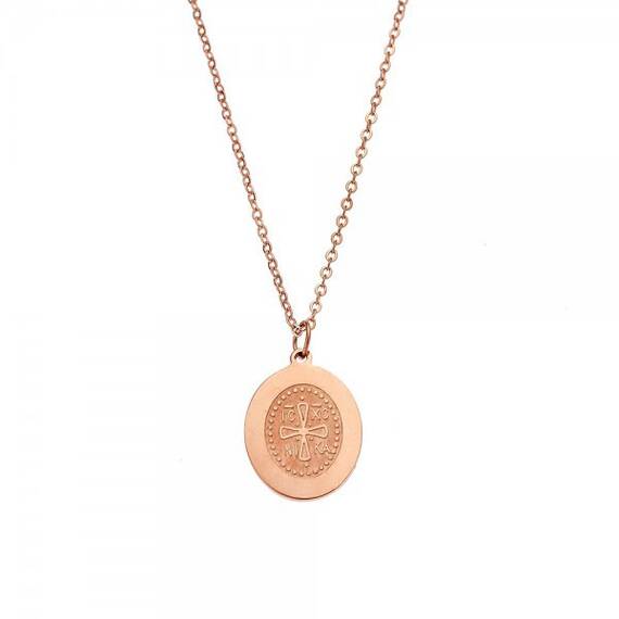 Κολιέ Γυναικείο SΕΝΖΑ Steel Rose Gold Plated