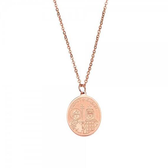 Κολιέ Γυναικείο SΕΝΖΑ Steel Rose Gold Plated
