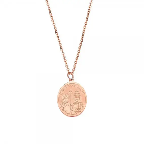 Κολιέ Γυναικείο SΕΝΖΑ Steel Rose Gold Plated