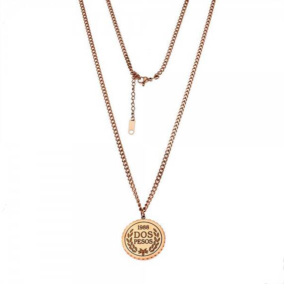 Κολιέ Senza Steel Rose Gold Plated