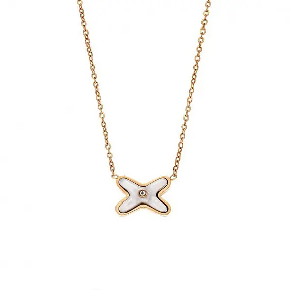 Κολιέ Γυναικείο SΕΝΖΑ Steel Gold Plated