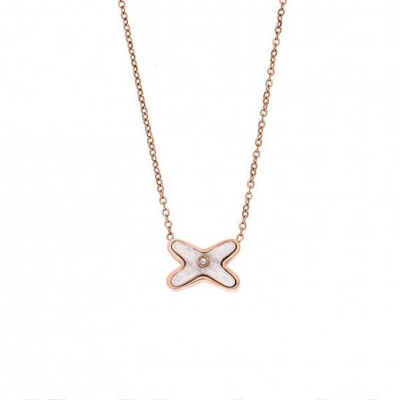 Κολιέ Γυναικείο SΕΝΖΑ Steel Rose Gold Plated