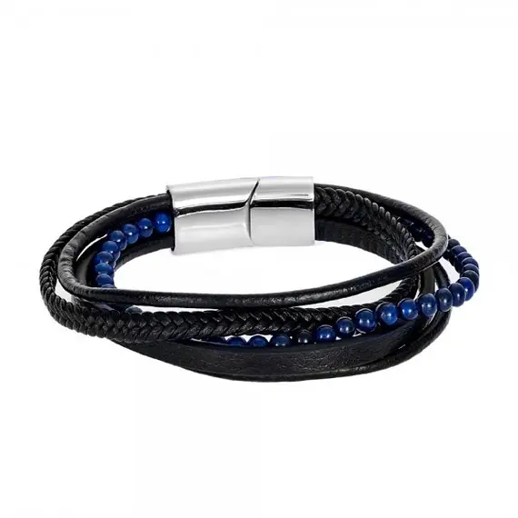 SENZA Steel Leather Bracelet SSD4248