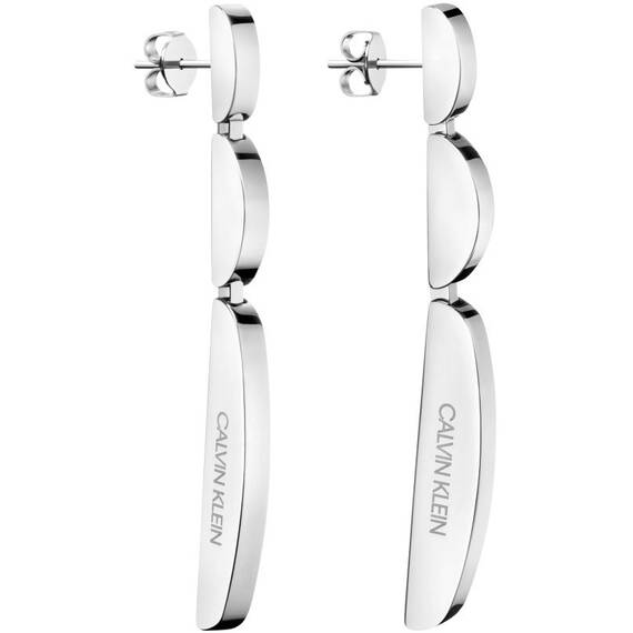 CALVIN KLEIN Wavy Stainless Steel Earrings KJAYME000100