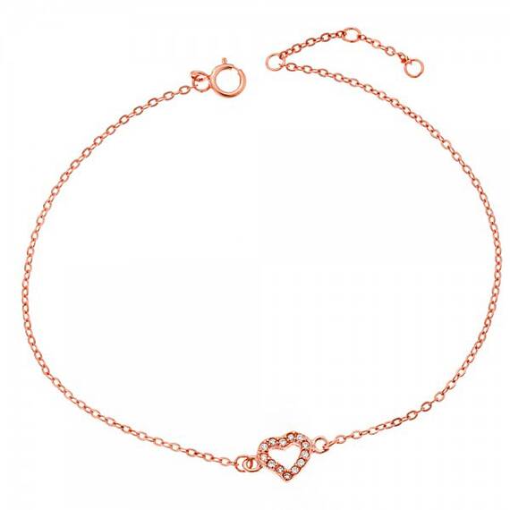SENZA Silver 925 Rose Gold Plated Bracelet SSR2265RG