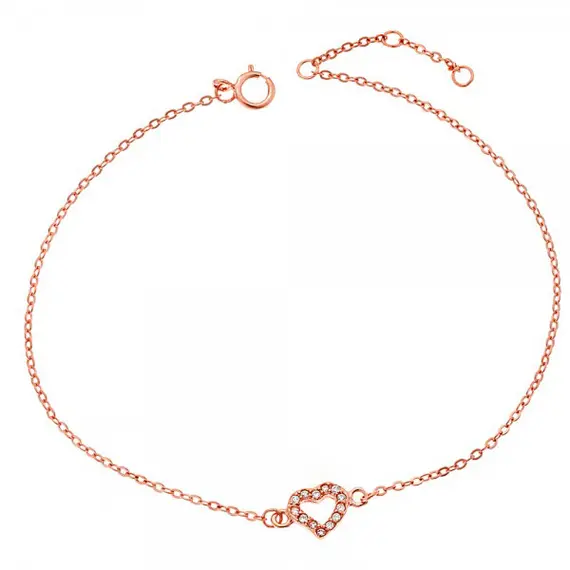 SENZA Silver 925 Rose Gold Plated Bracelet SSR2265RG