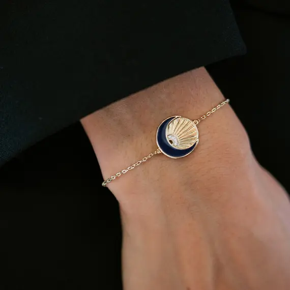 JCOU Sun And Moon Silver 925 Bracelet JW901G2-01, image 3