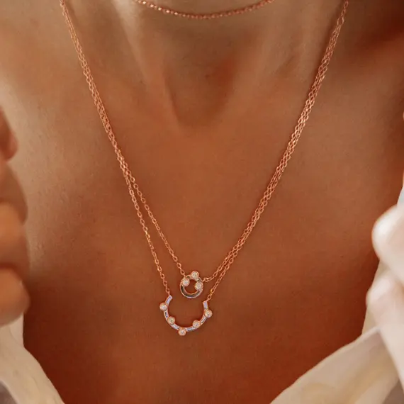 JCOU Round Minimal Silver 925 Necklace JW906R1-01, image 3