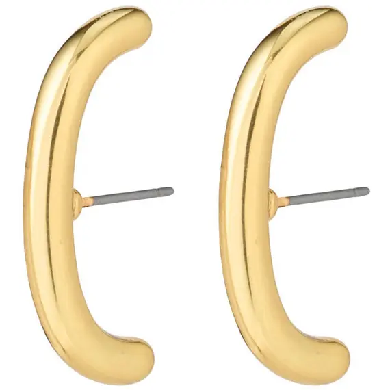 PILGRIM Clarity Half Hoop Gold-Plated Earrings 112132003