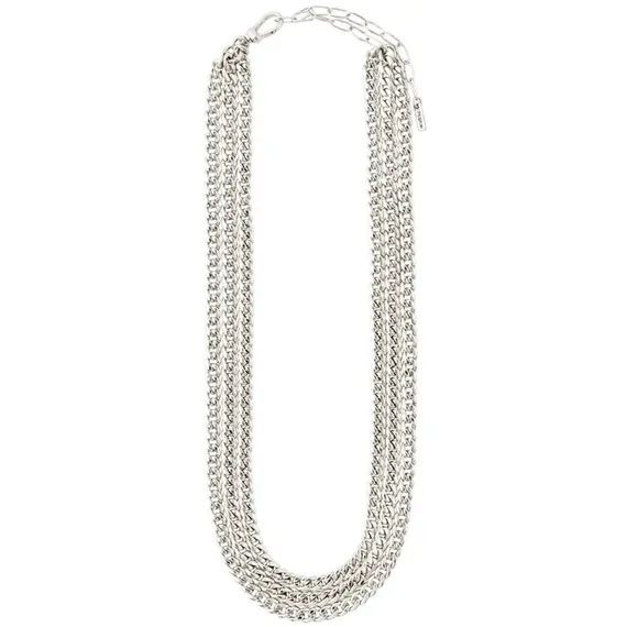 PILGRIM Authenticity Curb Chain Silver-Platet Necklace 122136011, image 3