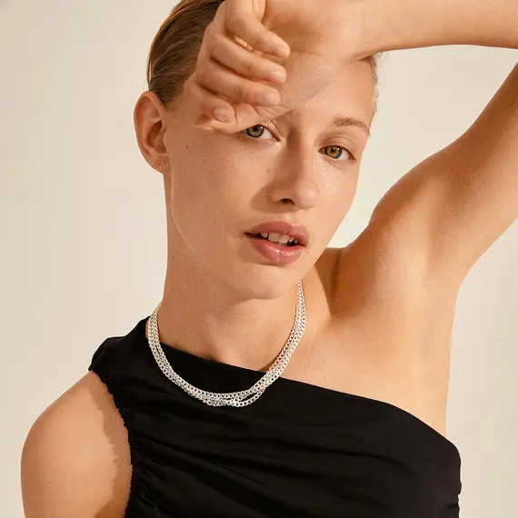 PILGRIM Authenticity Curb Chain Silver-Platet Necklace 122136011, image 5