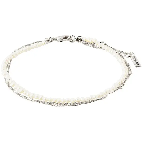 PILGRIM Beauty Freshwater Pearl Silver-Plated Bracelet 132136002