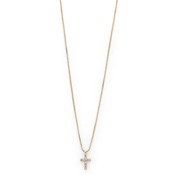 PILGRIM Clara Crystal Gold-Plated Necklace 601912001