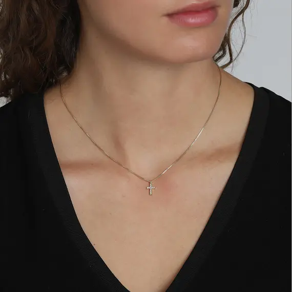 PILGRIM Clara Crystal Gold-Plated Necklace 601912001, image 2