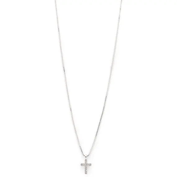 PILGRIM Clara Crystal Silver-Plated Necklace 601916001