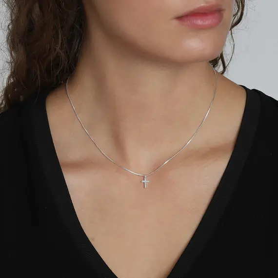 PILGRIM Clara Crystal Silver-Plated Necklace 601916001, image 2