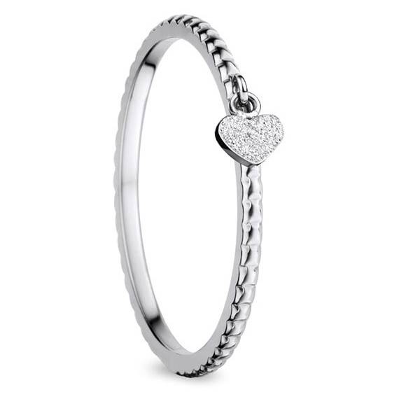 BERING Arctic Symphony Stainless Steel Ring 562-19-X0