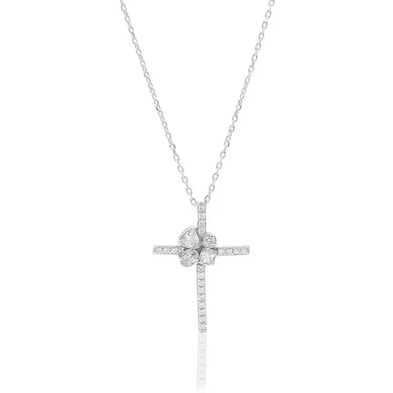JCOU Multi Stone Silver 925 Necklace JW909S1-01