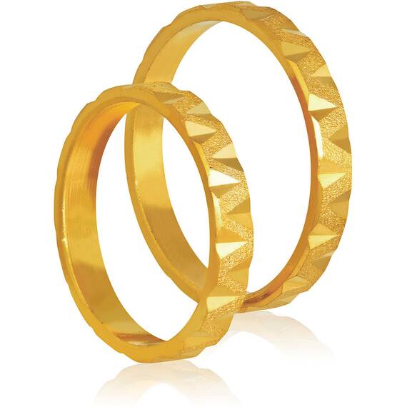 STERGIADIS Wedding Ring With Pattern Gold K14 409-GOLD