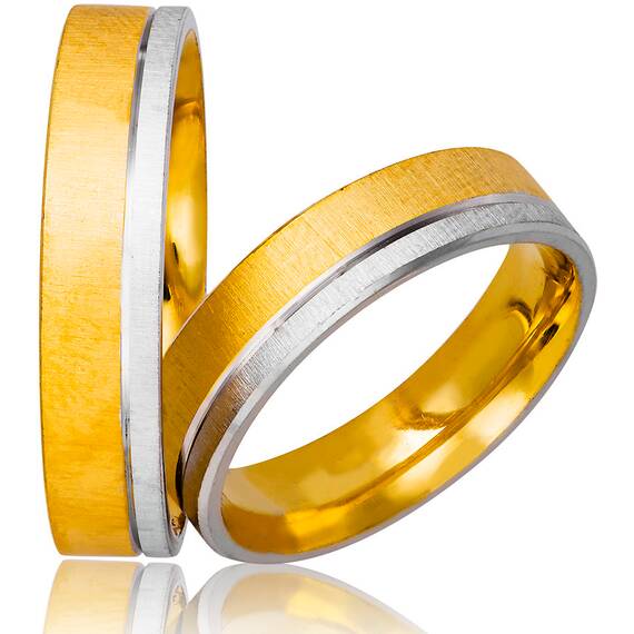 STERGIADIS Wedding Ring With Pattern Gold K14 710-WGGOLD