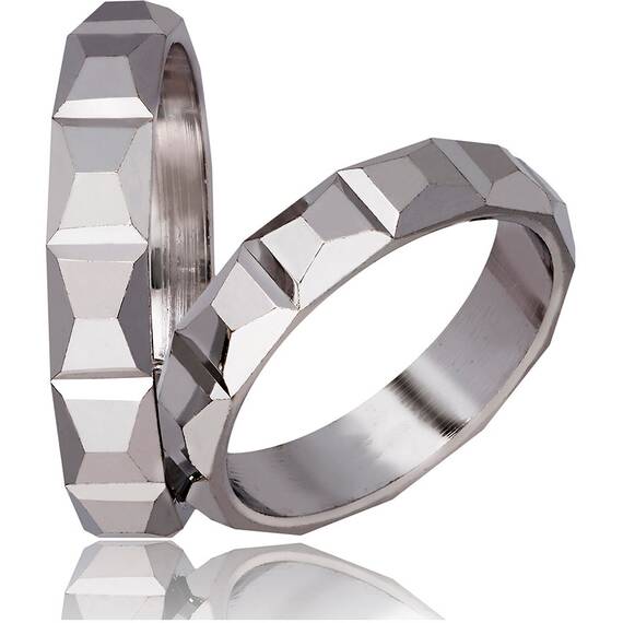 STERGIADIS Wedding Ring With Pattern Gold K14 712-WGOLD