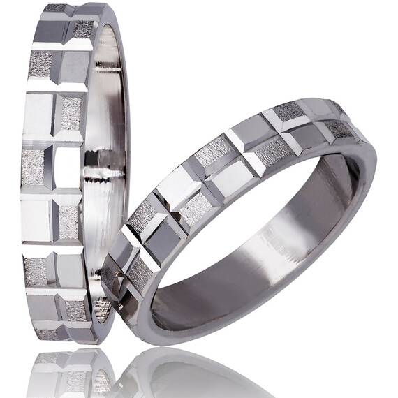 STERGIADIS Wedding Ring With Pattern Gold K14 713-WGOLD