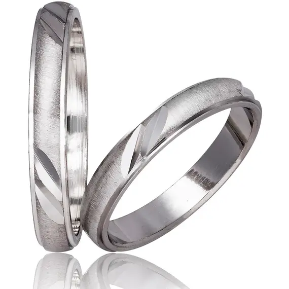 STERGIADIS Wedding Ring With Pattern Gold K14 717-WGOLD
