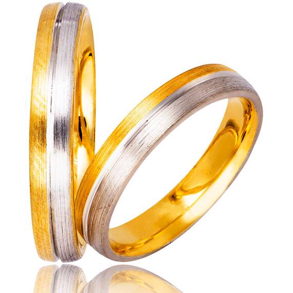 STERGIADIS Wedding Ring With Pattern Gold K14 730-WGGOLD