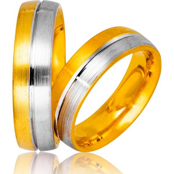 STERGIADIS Wedding Ring With Pattern Gold K14 732-WGGOLD