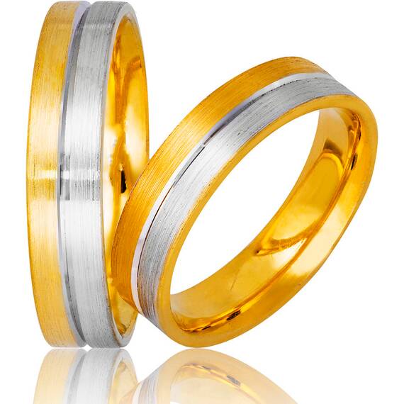STERGIADIS Wedding Ring With Pattern Gold K14 737-WGGOLD