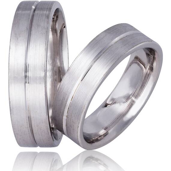 STERGIADIS Wedding Ring With Pattern Gold K14 738-WGOLD