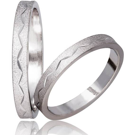 STERGIADIS Wedding Ring With Pattern Gold K14 746-WGOLD