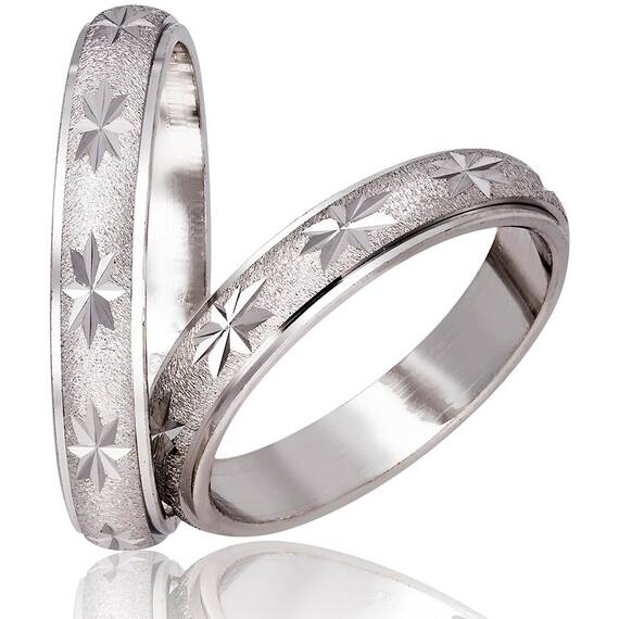 STERGIADIS Wedding Ring With Pattern Gold K14 757-WGOLD