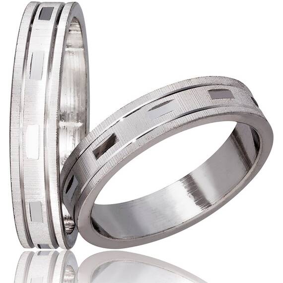 STERGIADIS Wedding Ring With Pattern Gold K14 760-WGOLD