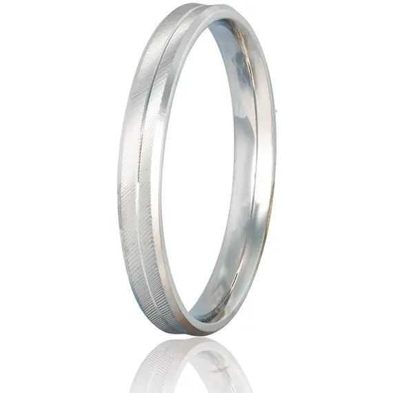 STERGIADIS Wedding Ring With Pattern Gold K14 S1-WGOLD