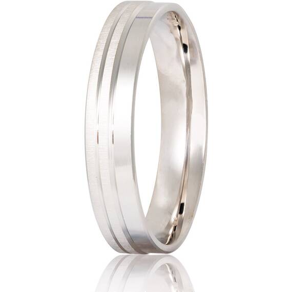 STERGIADIS Wedding Ring With Pattern Gold K14 S8-WGOLD