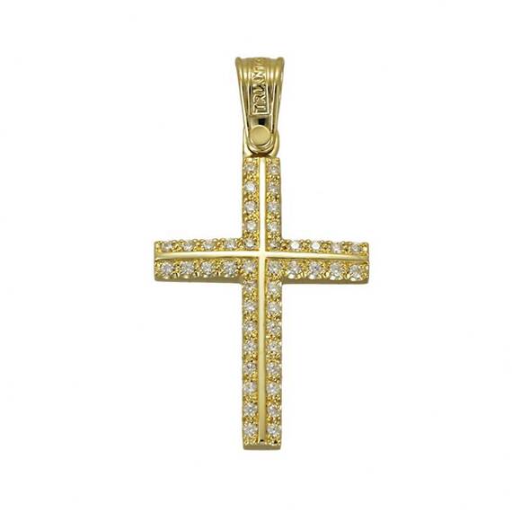 TRIANTOS Yellow Gold Cross 14K 1.1.1320Y