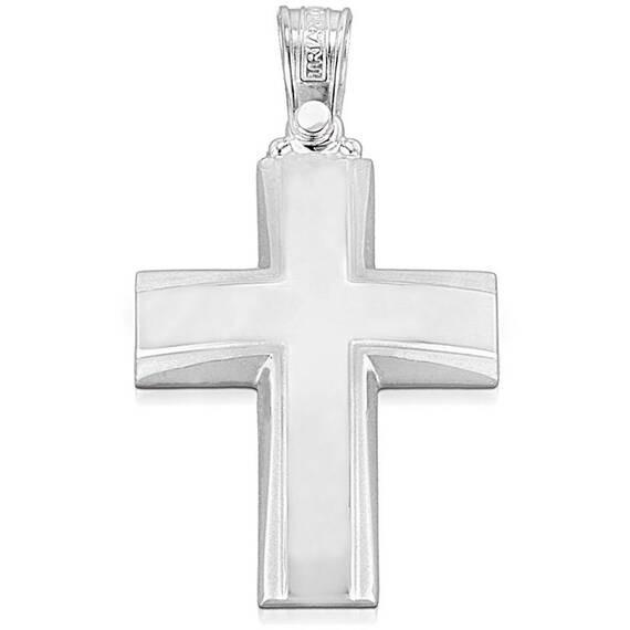 TRIANTOS White Gold Cross 14K 1.2.1034W